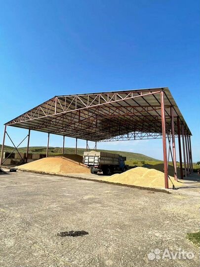 Быстровозводимые Ангары двухскатные