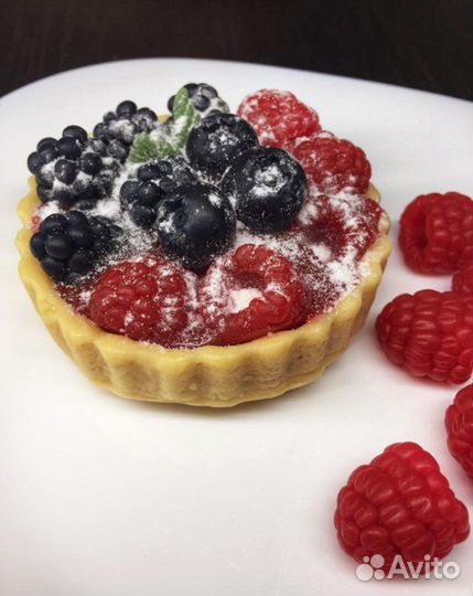 Подарок Мыло ручной работы Тарталетка ягодная