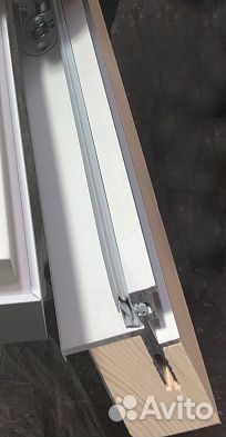 Дверь скрытая под покраску 2,1 м, кромка AL