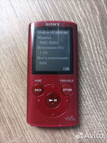 Плеер Sony nwz-e384