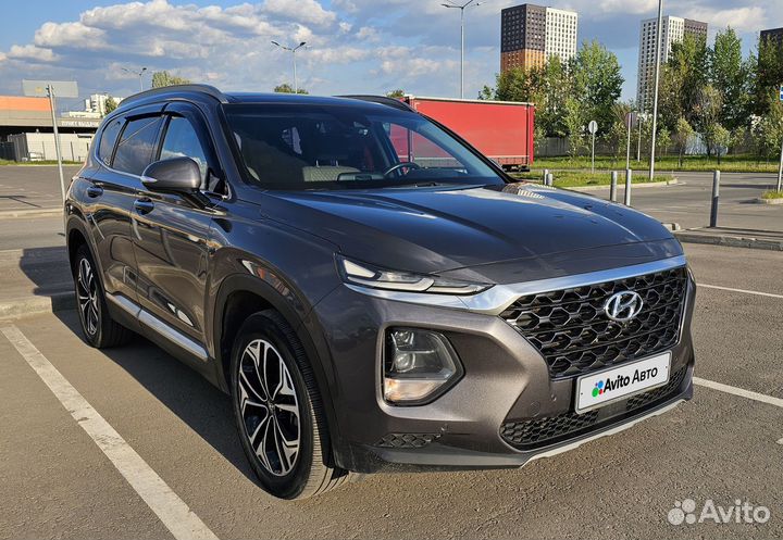 Hyundai Santa Fe 2.2 AT, 2018, 89 000 км