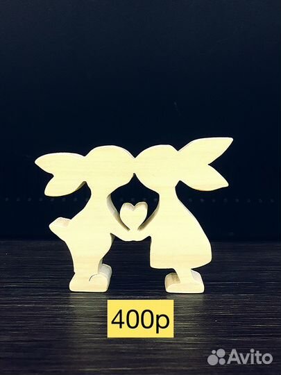 Новогодний деревянный сувенир )