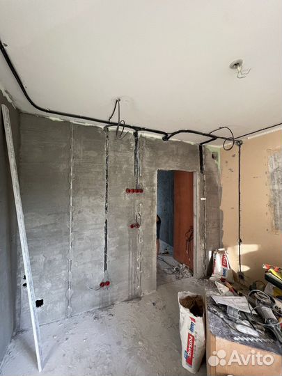 Прокладка кабеля, электрик