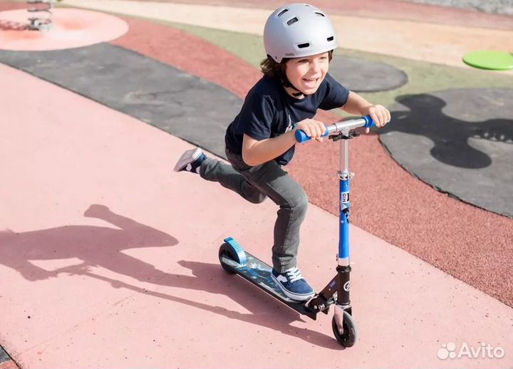 Самокат детский синий MID 1 robot Oxelo Decathlon