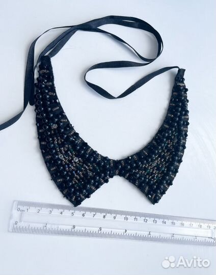 Колье-воротник черный