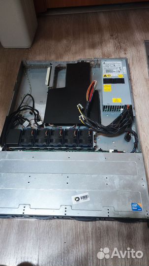Корпус сервера 1u с блоком питания 600w