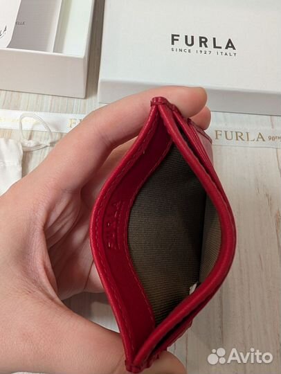 Картхолдер Furla красный, оригинал