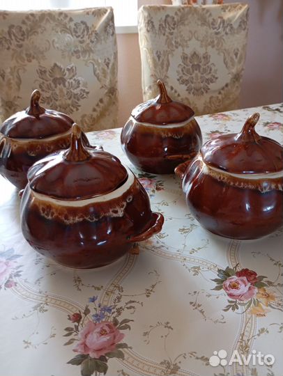 Комплект керамических горшочков для запекания