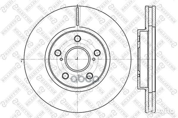 6020-4592V-SX диск тормозной передний Toyota C