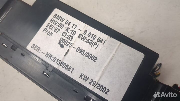 Переключатель отопителя BMW 5 E39, 2002