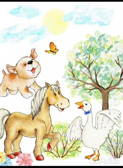 Набор интерьерных наклеек для детской