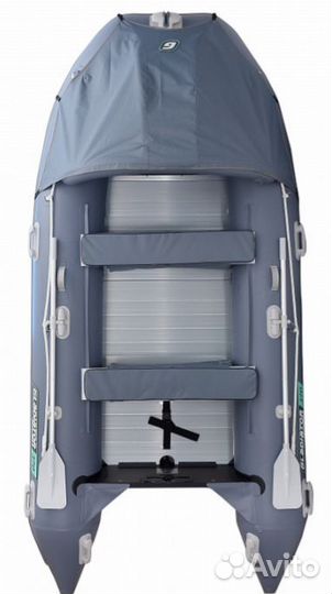 Надувная лодка gladiator C370AL серая