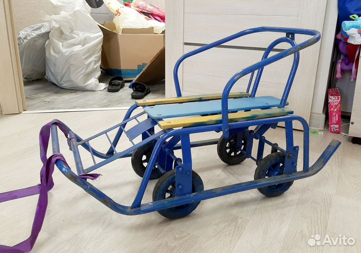 Детские санки на колесах