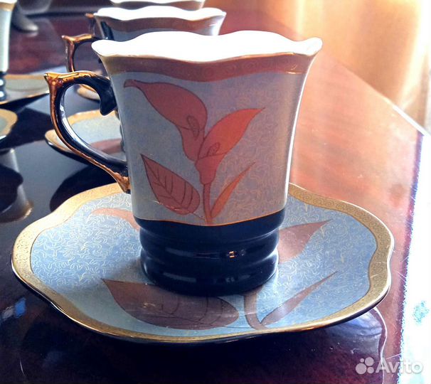 Чашки с блюдцем кофейные
