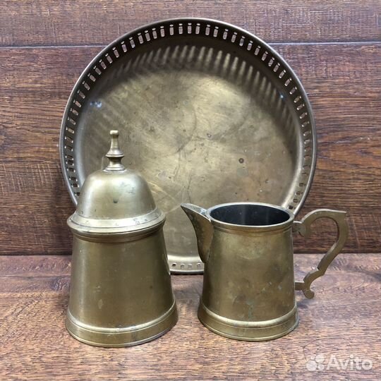 Сервиз кофейный латунь