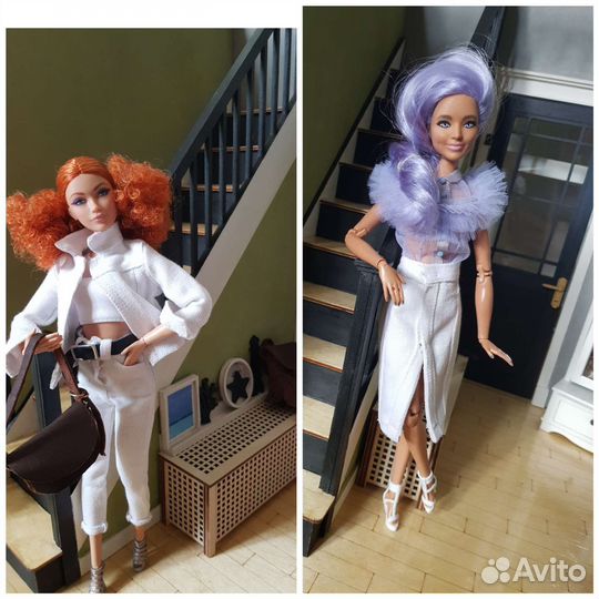 Джинсы, блузка, шорты, куртка, одежда для barbie