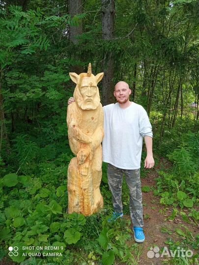 Фигуры садовые из дерева