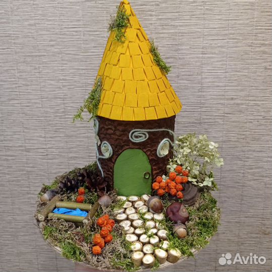 Осенняя поделка домик