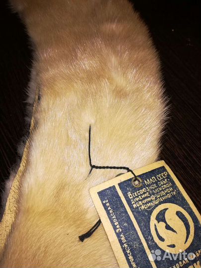 Воротник норка натур. новый