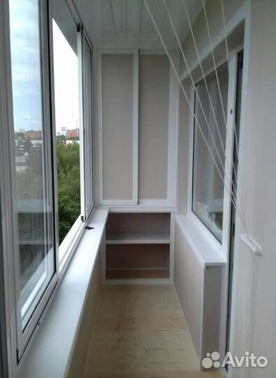 Остекление балкона 3200 на 1420 алюминиевое