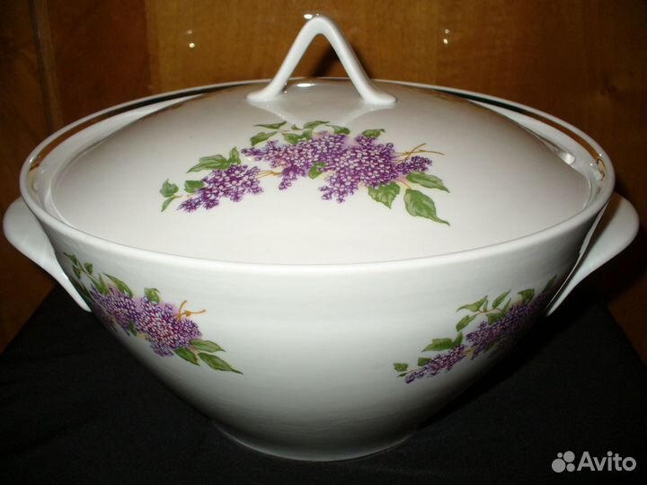 Новый советский большой столовый фарфоровый набор