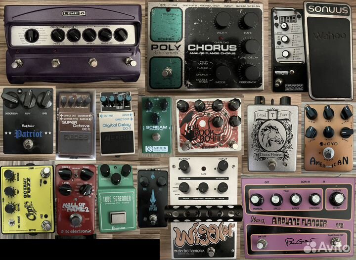 Много педали примочки для гитары и баса редкие