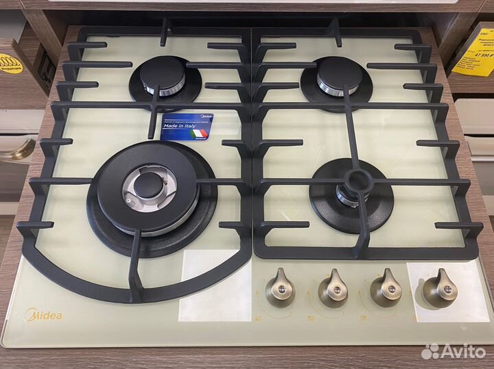 Варочная поверхность газ. Midea MG647trgi-B