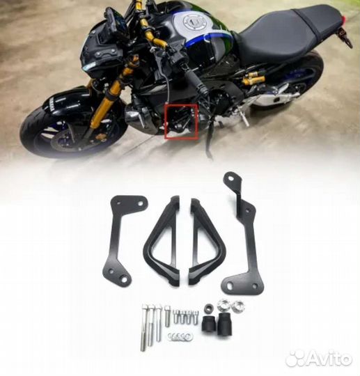 Защита двигателя мотоцикла, слайдер Yamaha