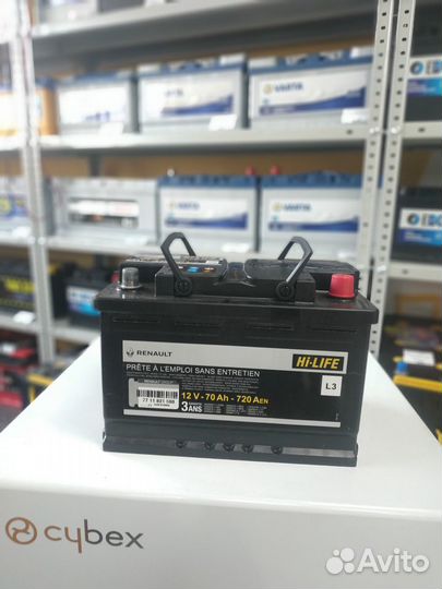 Аккумулятор 70Ah Renault 720A оригинал
