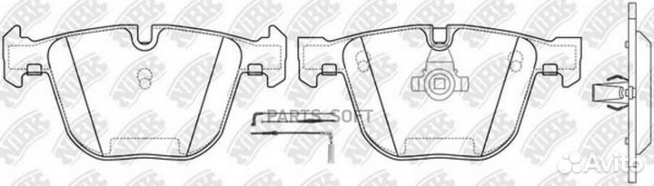 Nibk PN0326W Колодки зад.BMW 530,535,545 E60/645 E63,64, X5 4.8