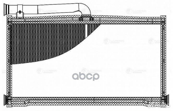 Радиатор отоп. для а/м Audi A6 (C6) (04) (тип