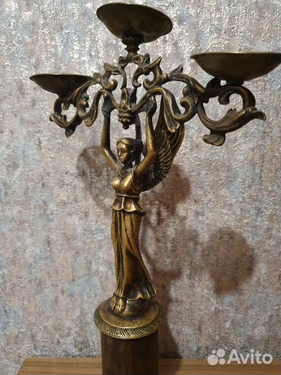 Бронзовый подсвечник