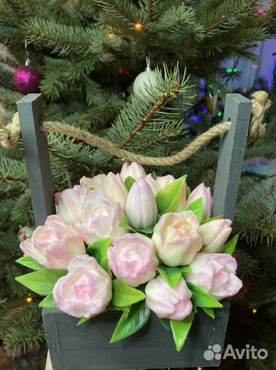 Букет тюльпанов (мыло ручной работы)