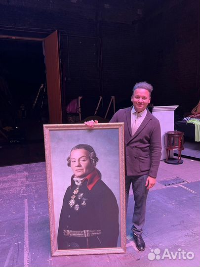 Портрет по фото на заказ, печать на холсте