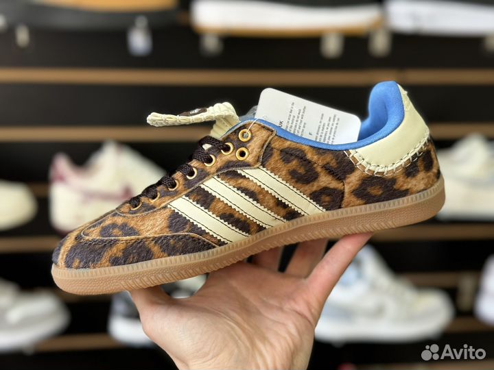 Adidas samba wales bonner leopard