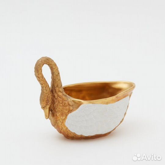 Dresden. Старинная чашка - соусник в форме лебедя