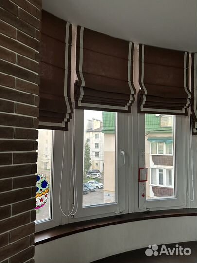 Римские шторы на створку окна