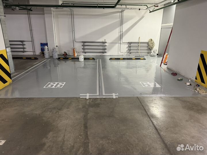 Промышленные полы для машиномест в подземном паркинге