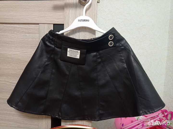 Кожаная юбка