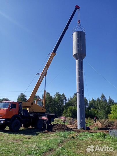 Аренда и услуги автокрана, 25 т, 21.7 м, с гуськом 9 м