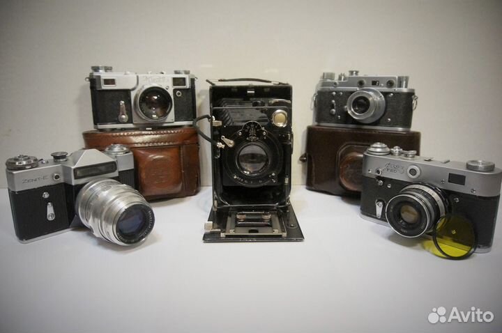 Советские фотоаппараты после тех. обслуживания