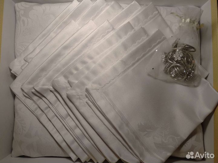 Скатерть Monalife 160x300 +12 салфеток