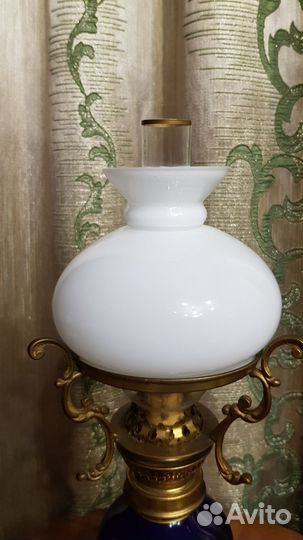 Настольная лампа, кобальт. Барокко