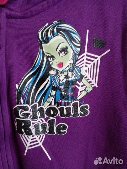 Толстовка на флисе Новая Монстер Хай р 146