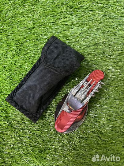 Мультитул, набор столовых приборов 9 в 1 В чехле