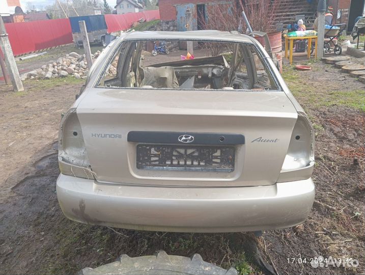 Hyundai акцент на разбор