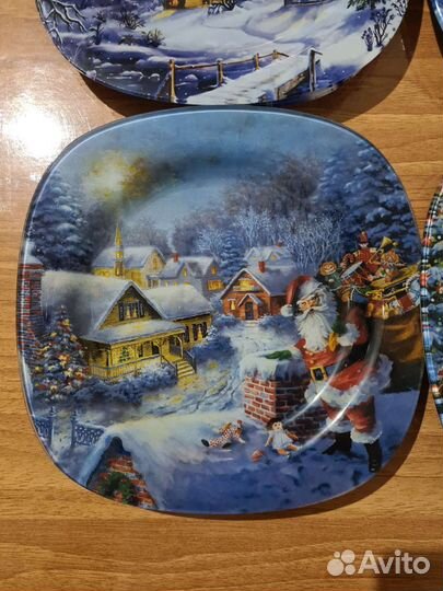 Тарелки новогодние
