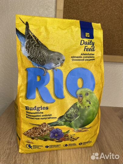 Корм для волнистых попугаев RIO 1кг