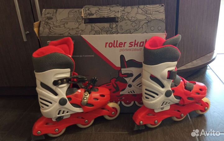 Роликовые коньки детские раздвижные