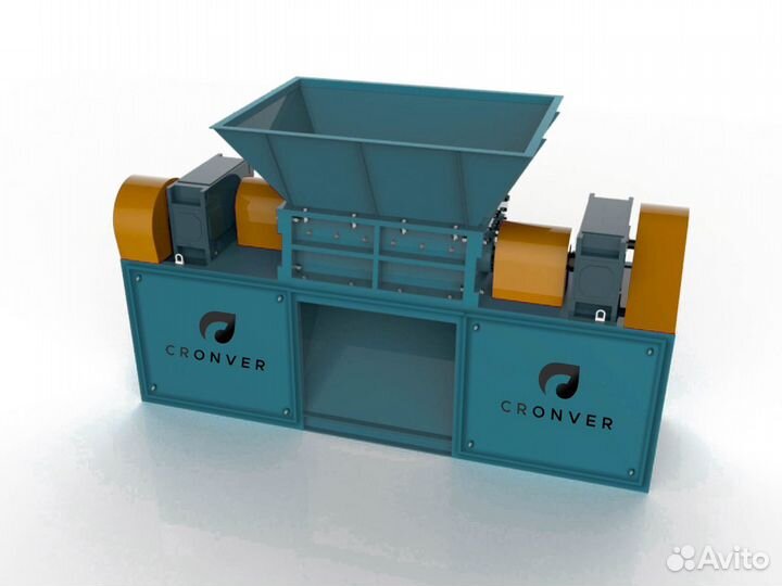 Двухвальный промышленный шредер 800